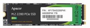 Dysk SSD Apacer AS2280P4X 1TB M.2 PCIe NVMe Gen3 x4 2280 (2100/1700 MB/s)