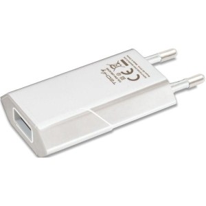 Techly Ładowarka sieciowa USB 5V 1A biała