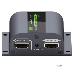 Extender HDMI Techly EX-HL21D  po skrętce Cat. 6/6a/7, do 60m, Full HD z IR, czarny IDATA