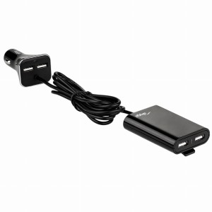 Ładowarka samochodowa Akyga AK-CH-10 12V 4xUSB 9000mA czarna