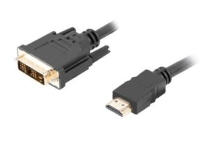 Lanberg Kabel HDMI(M)-DVI-D(M) CA-HDDV-10CC-0005-BK 0.5 M czarny
