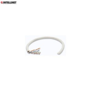 Kabel instalacyjny 100% miedź Intellinet skrętka Cat5e UTP drut, 305m biały