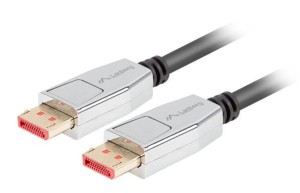 Lanberg Kabel DISPLAYPORT M/M 20 PIN V1.4 1M 8K czarny