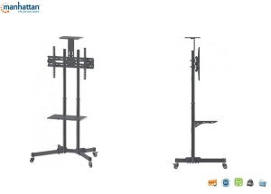 Stojak mobilny Manhattan 37"-70", 50kg 2 półki