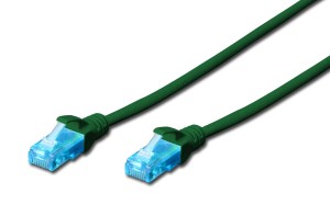 Patchcord DIGITUS UTP kat. 5e 1,5m PVC zielony